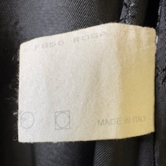 DOLCE & GABBANA Bergdorf Goodman Jacket w/ Tie Belt Wool Black Vintage SZ IT38 - Picture 11 of 11